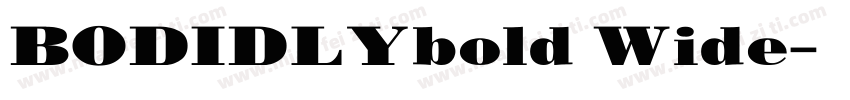 BODIDLYbold Wide字体转换